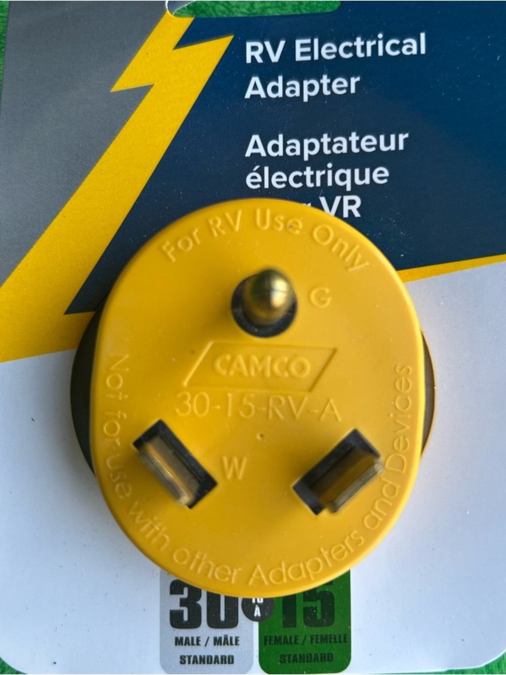 RV Electrical Adapter - 30AM/15AF - Picture 2 of 8